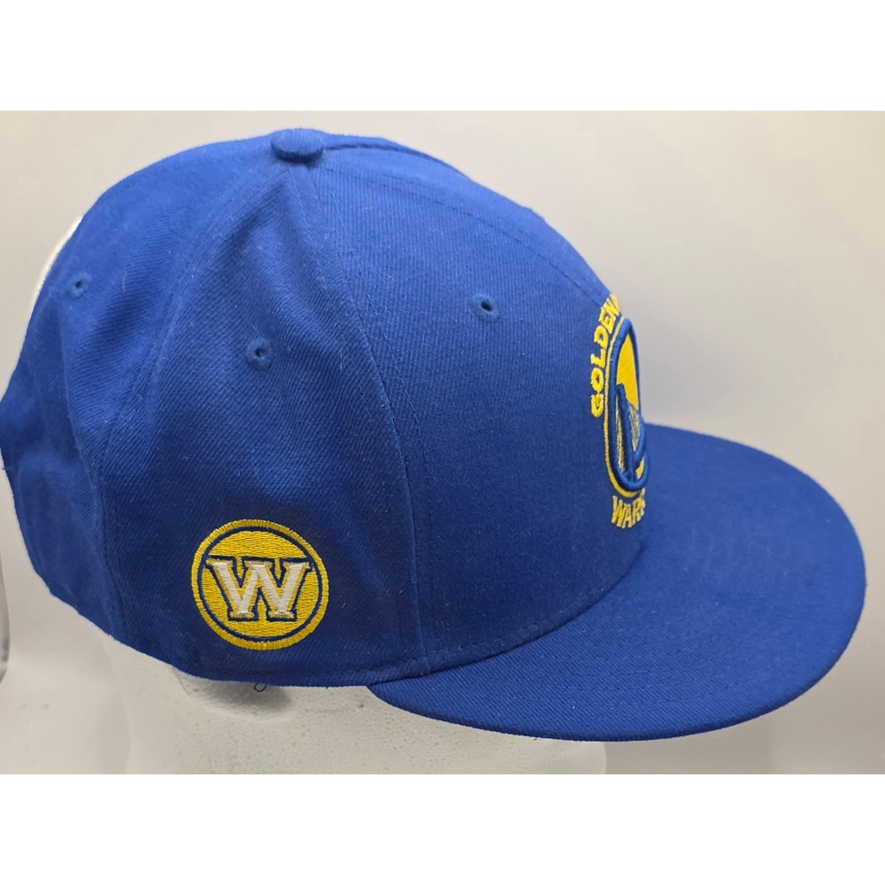 Golden State Warriors New Era 9FIFTY Snapback Hat Royal Blue NBA Flat Bill Cap - Picture 5 of 11